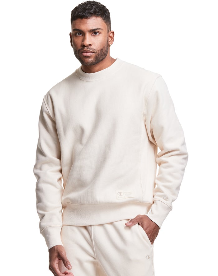 Champion Sweatshirt Heren - Room - Natural State Reverse Weave Crew ( 907423-VCI )